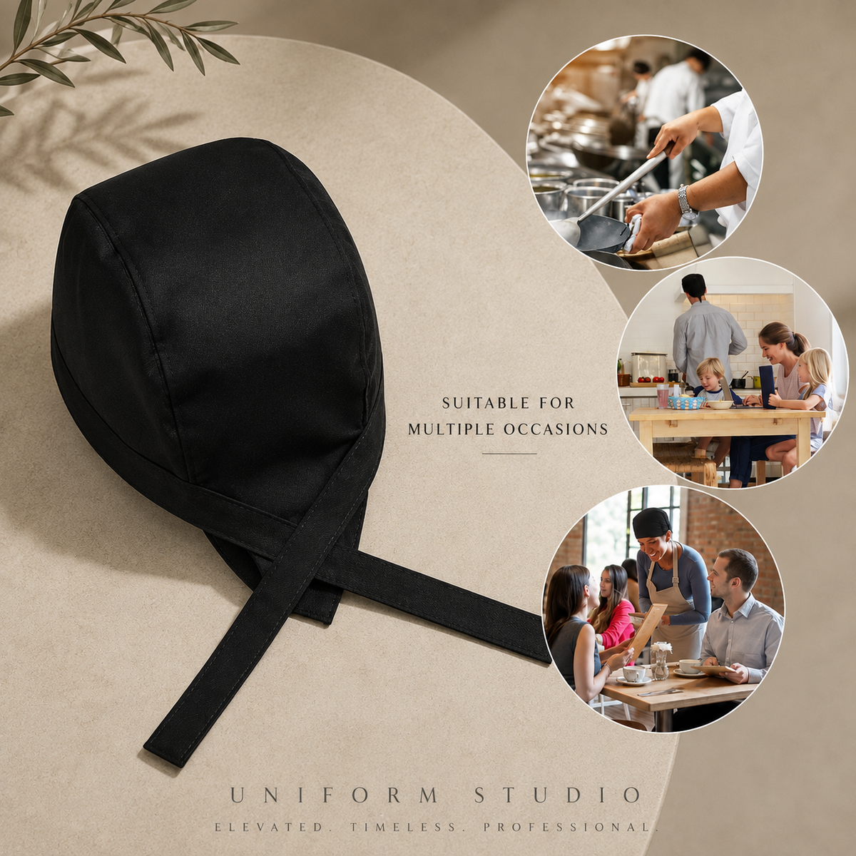 Unisex Chef Bandana Hat