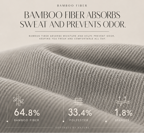 Bamboo Fiber Compression Crew Socks – 5 Pair Set