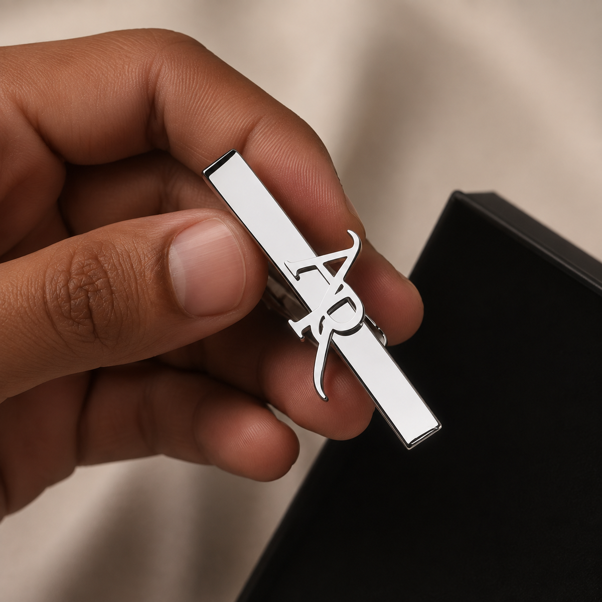 The Initials Tie Clip