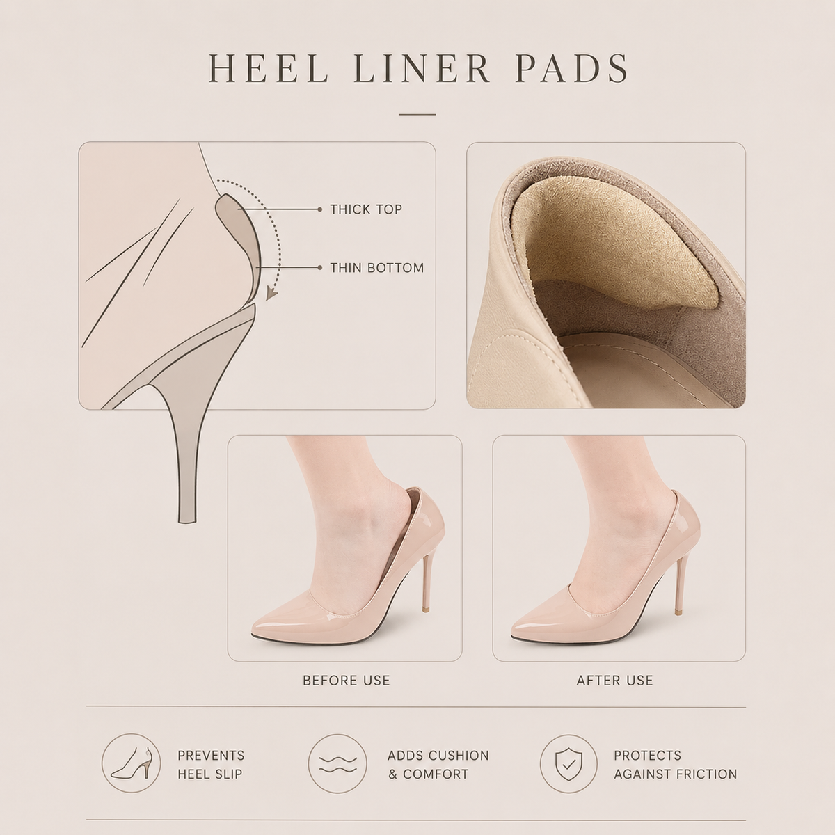 Invisible Gel Heel Cushions