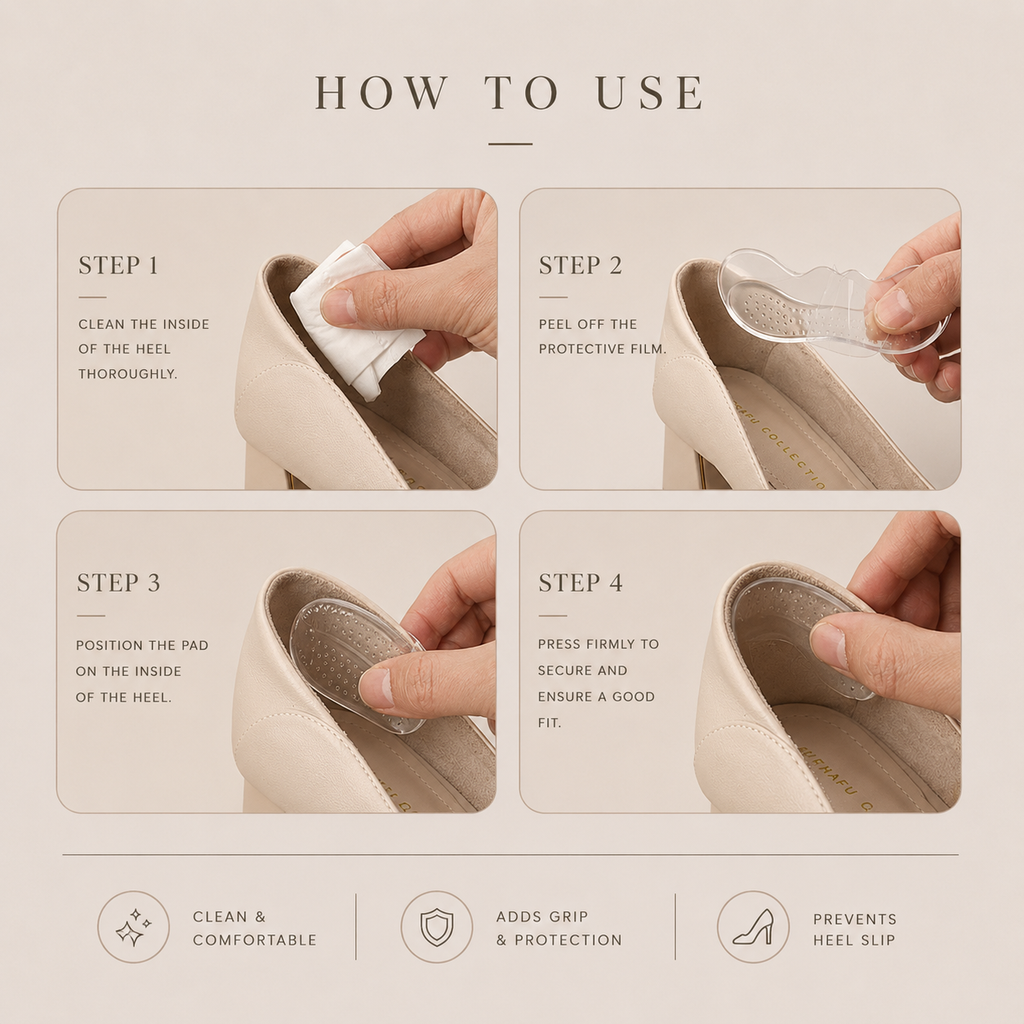 Invisible Gel Heel Cushions