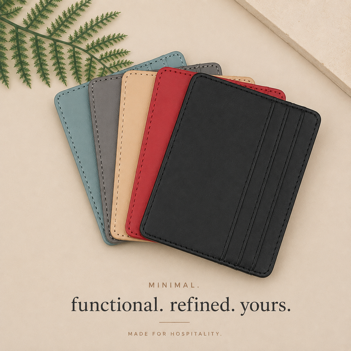 Personalized Leather Mini Card Holder