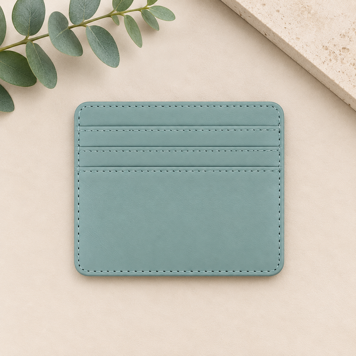 Personalized Leather Mini Card Holder