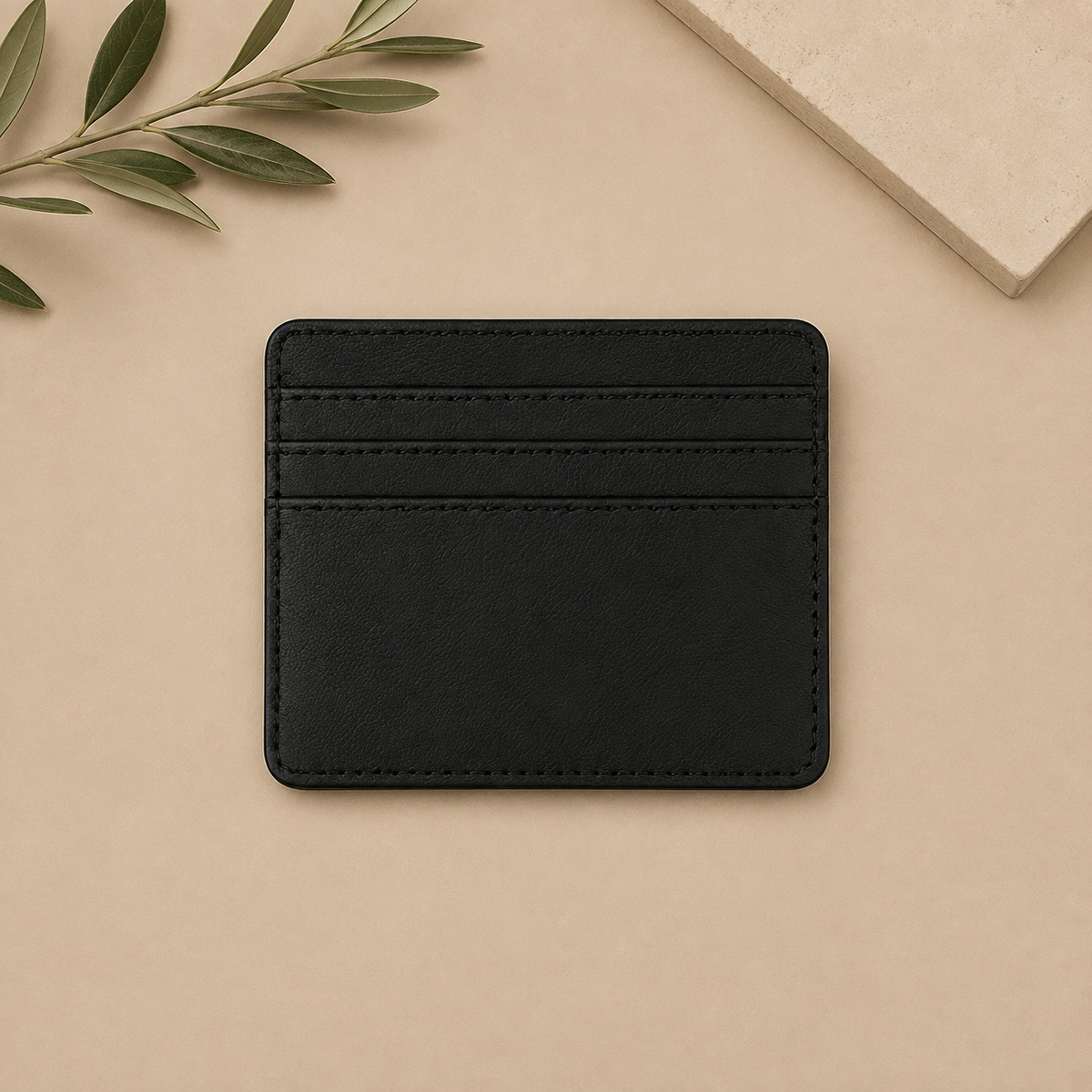 Personalized Leather Mini Card Holder