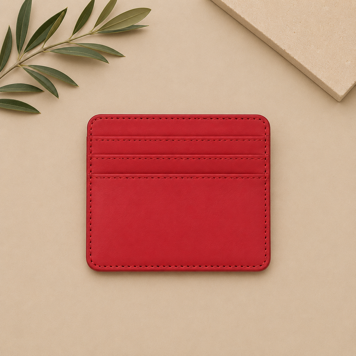 Personalized Leather Mini Card Holder