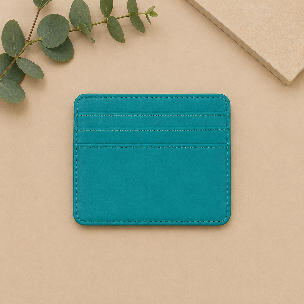 Personalized Leather Mini Card Holder