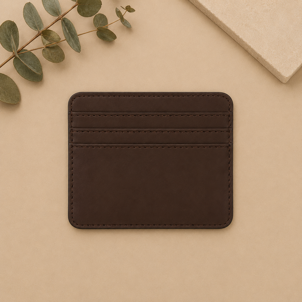 Personalized Leather Mini Card Holder