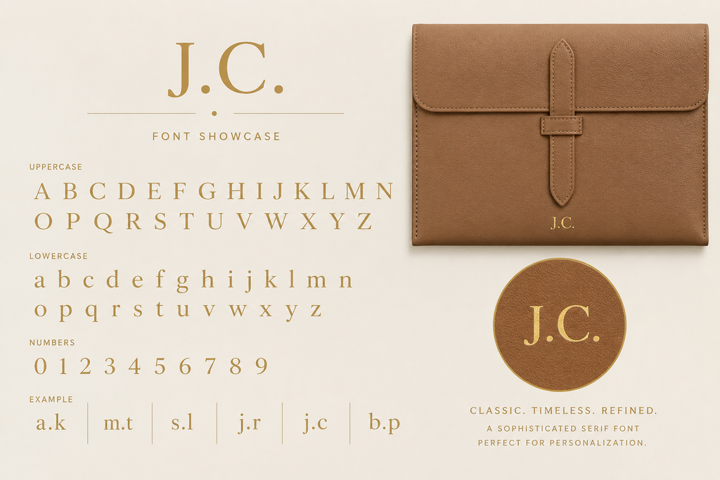 Personalized Leather Document Bag
