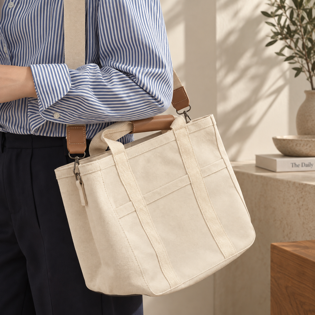 The Organizer Tote – Multi-Pocket Canvas Work Bag